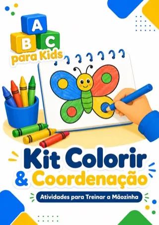Kit Colorir e Coordenação — ABC para Kids